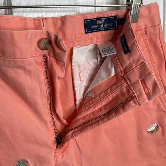 Vineyard Vines Men's 7" Breaker Embroidered Tiki Island Shorts M-301 Sz 31 - Picture 4 of 9